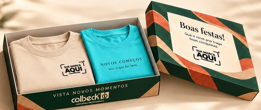 Kit Aconchego: moletom e camiseta na caixa personalizada