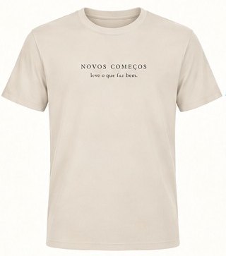 Camiseta areia-claro da campanha