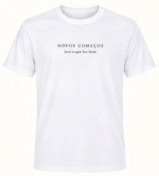 Camiseta branca da campanha