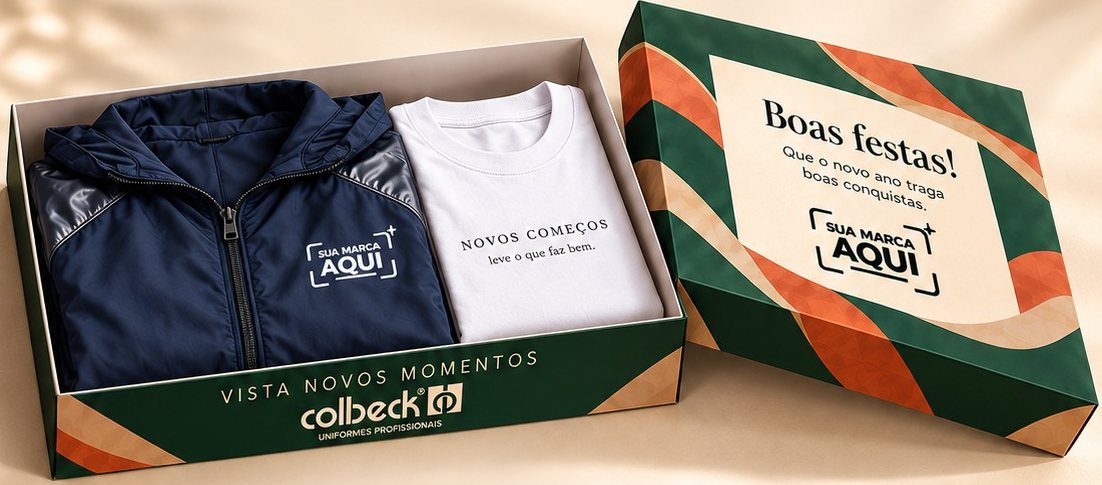 Kit Especial: parka leve e camiseta na caixa personalizada