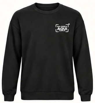 Moletom preto com logo